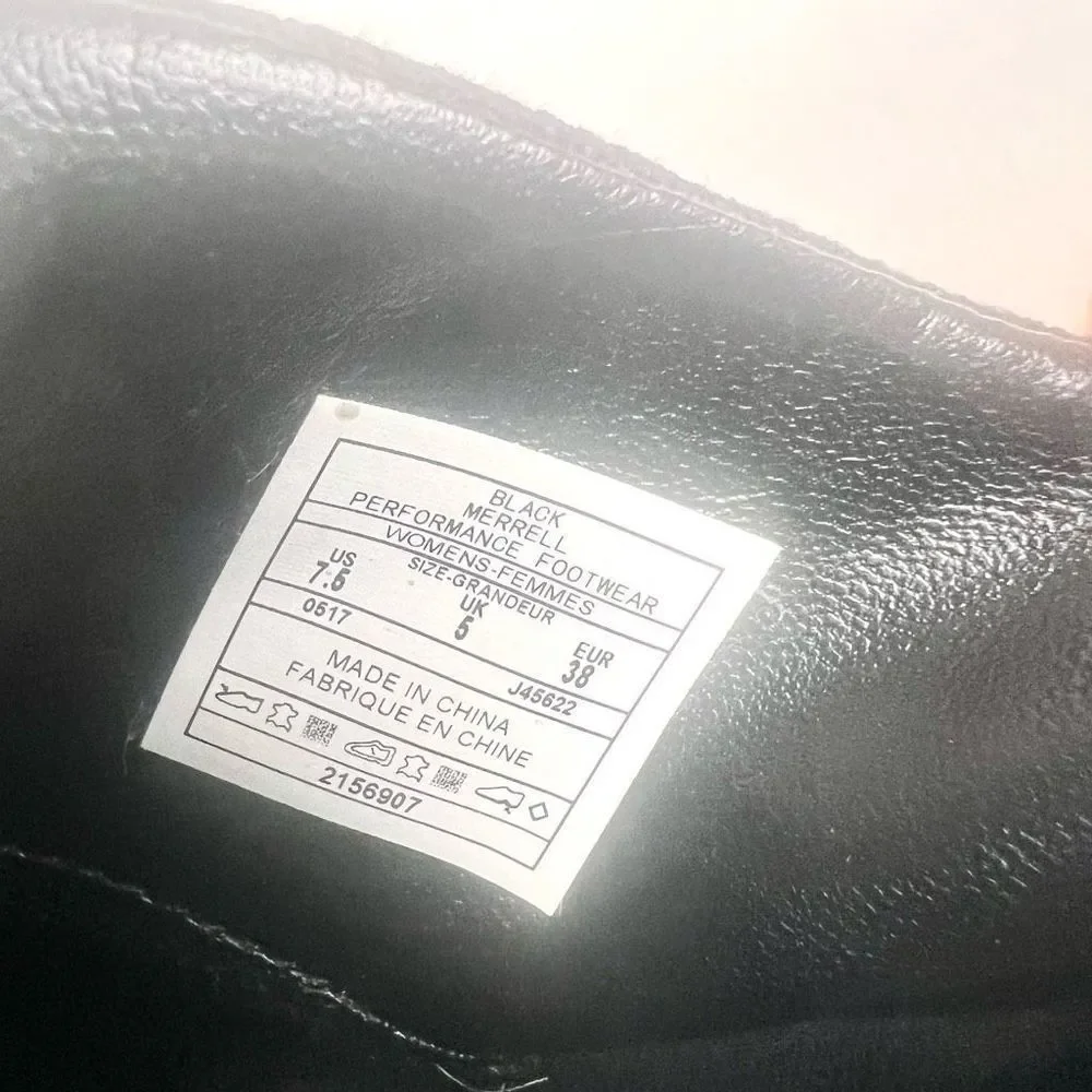 Merrell Adeline Bluff Black Women's Bootie Sz 7.5